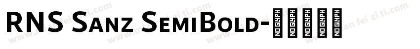 RNS Sanz SemiBold字体转换